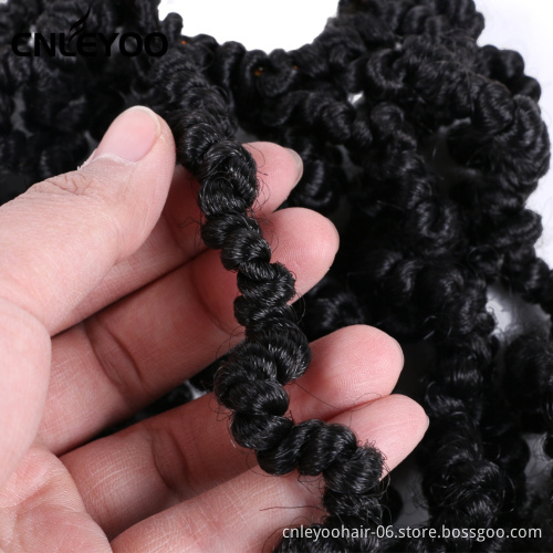 Dark Brown Spring Senegalese Twist Crochet Hair For Women 10 Inch Pre-twisted Spring Twist Crochet Braids For Beauty